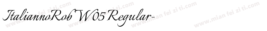 ItaliannoRob W05 Regular字体转换